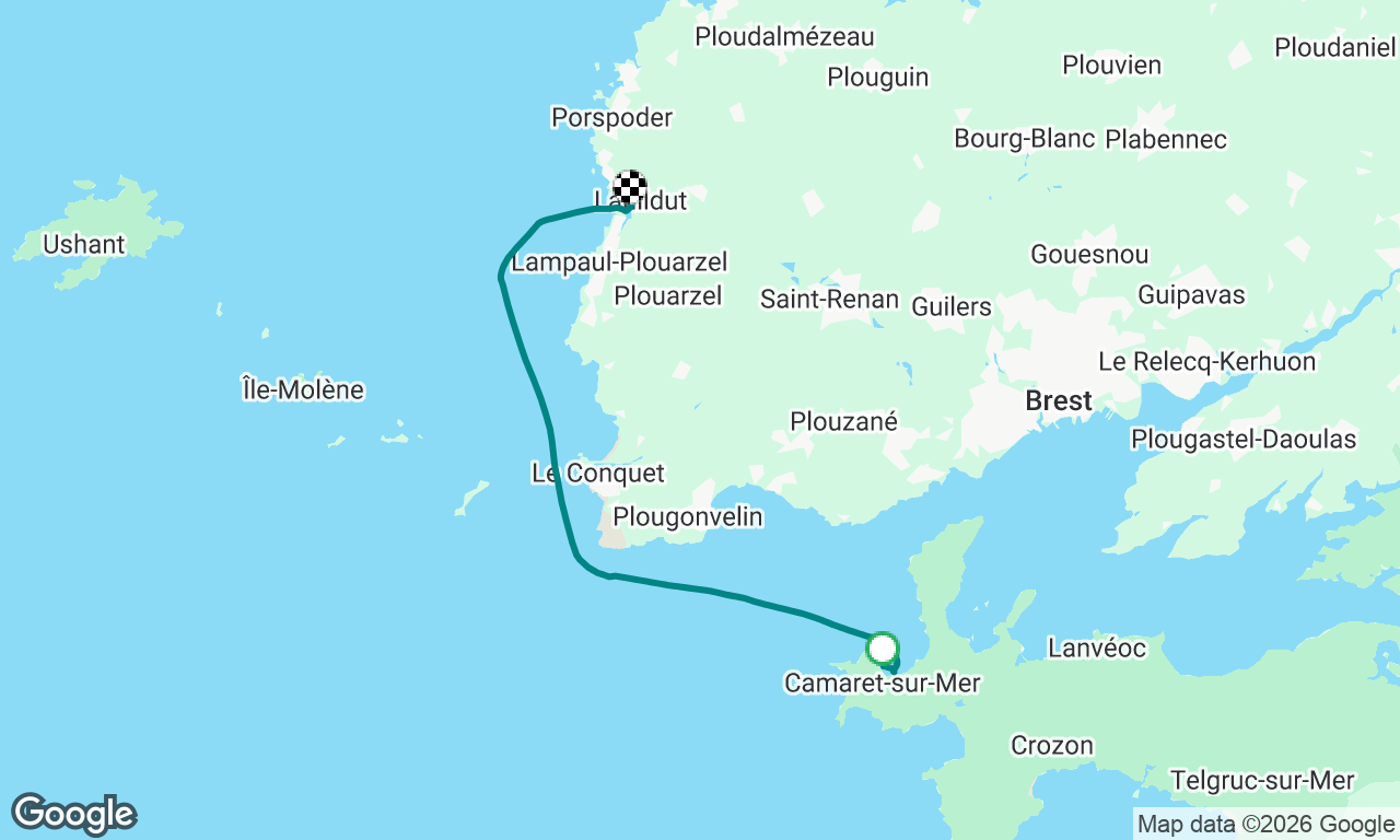 Camaret sur Mer to
L'Aber Ildut