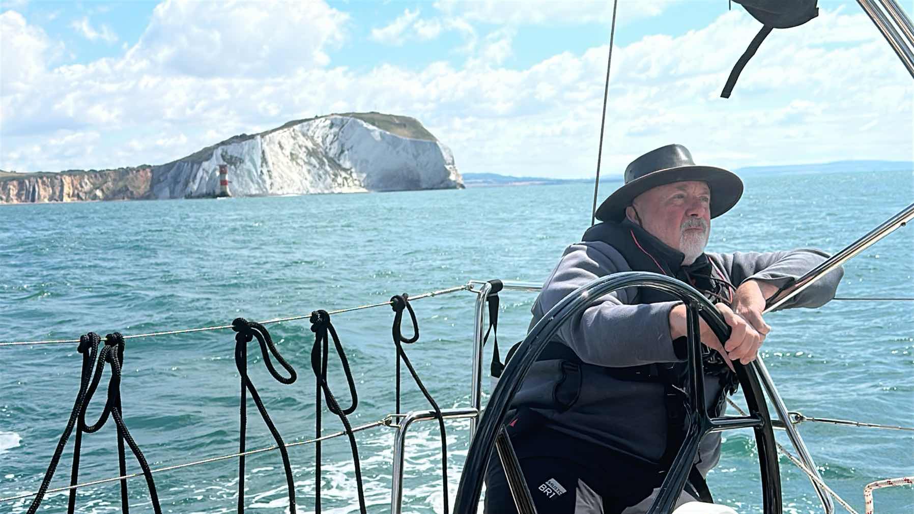 Trip Gosport to Weymouth on Paul Godfrey’s “Doris” Hanse 388. Fresh N / NE winds -starboard tack the whole way!!_70FC41D2-0AF9-4FFF-BFE6-6783C4B9405F
