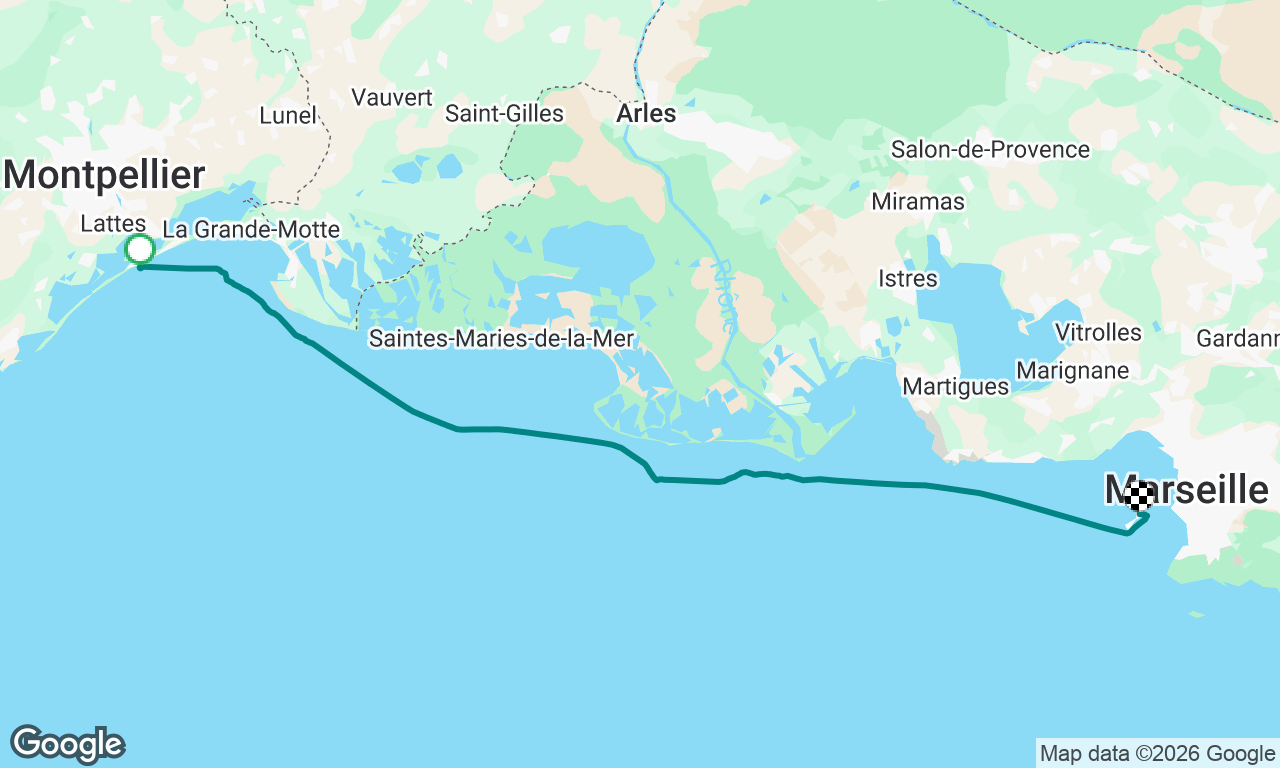 Palavas to Marseille