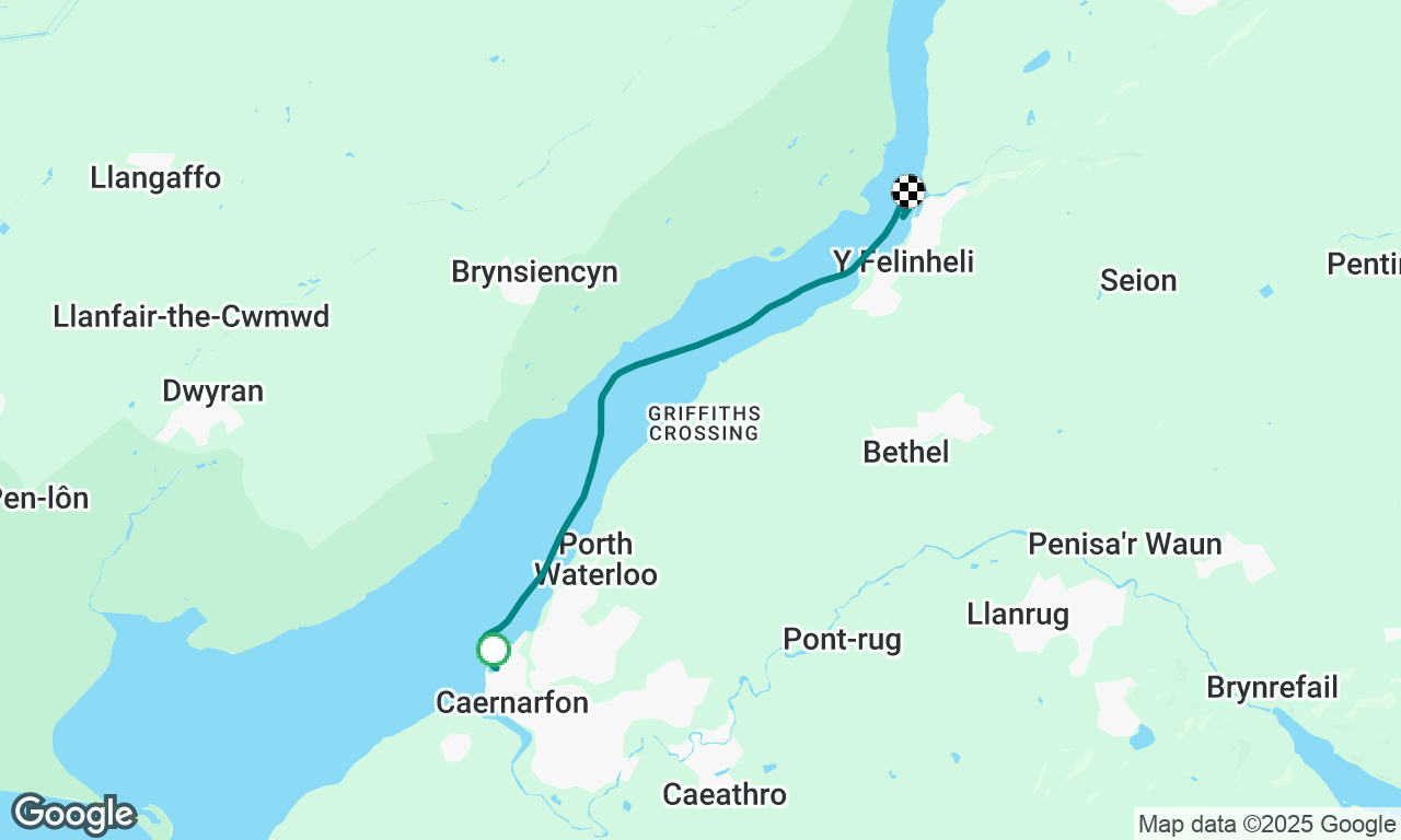 Caernarfon to Y Felinheli 