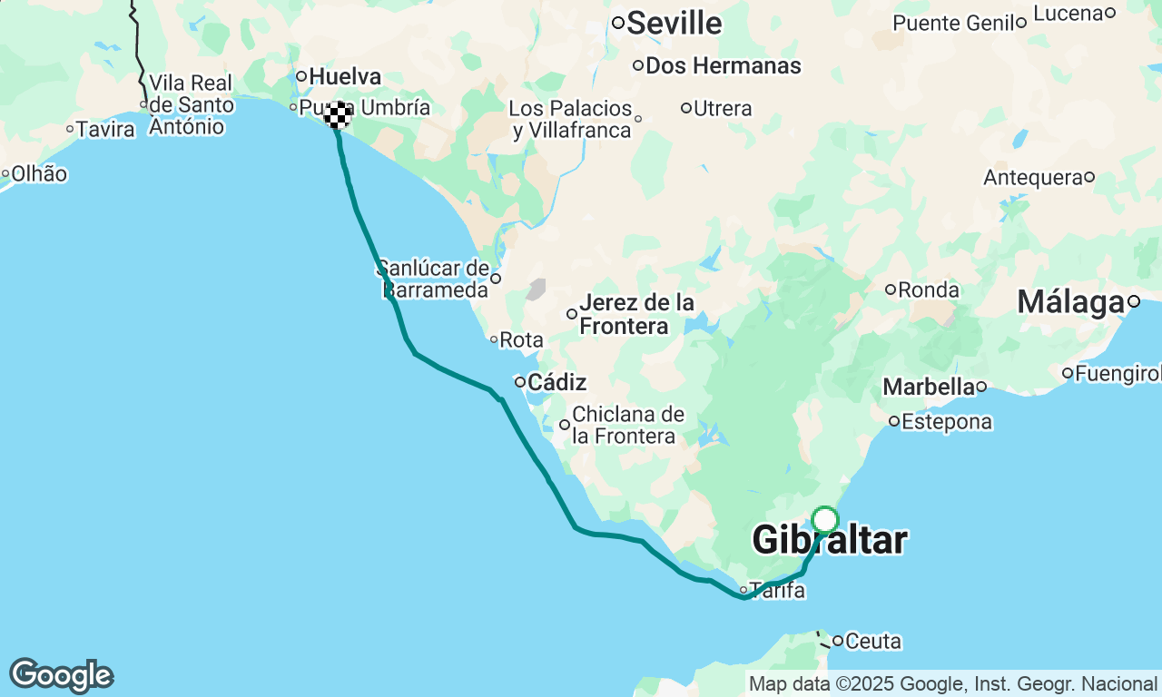 leg 1 Gibraltar to soton