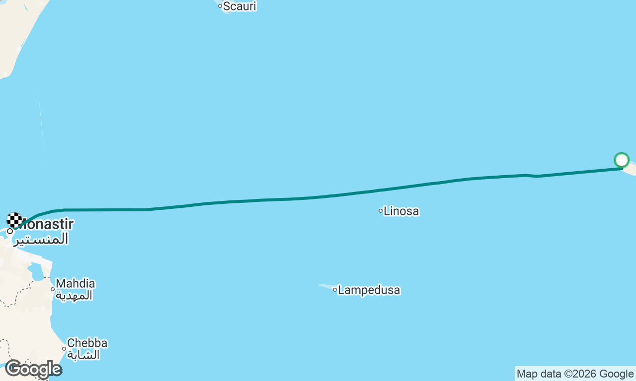 Gozo to Cap Monastir