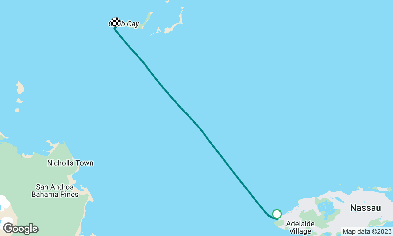Nassau to chub caye 