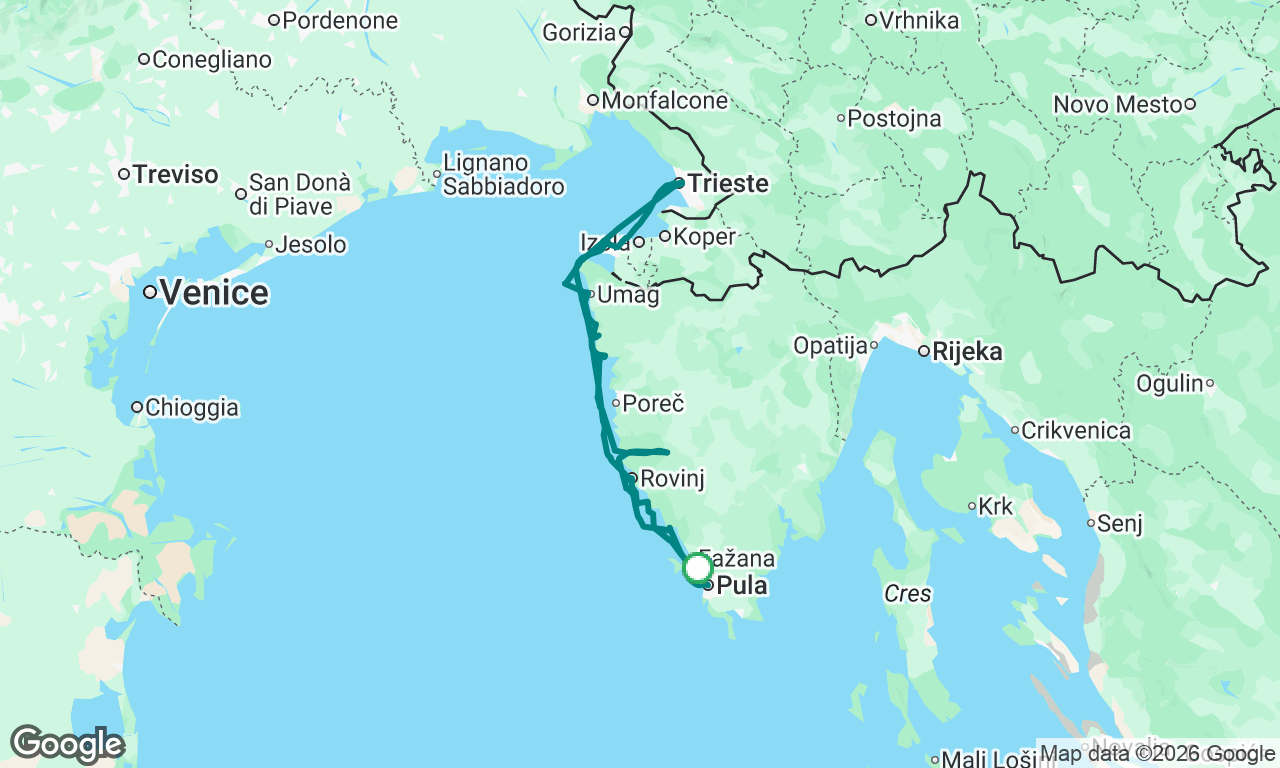 Pula to Trieste 06.2026
