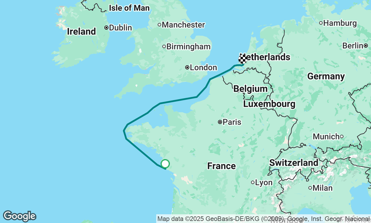 Sables d'Olonne (Fr) to Bruinisse (NL)