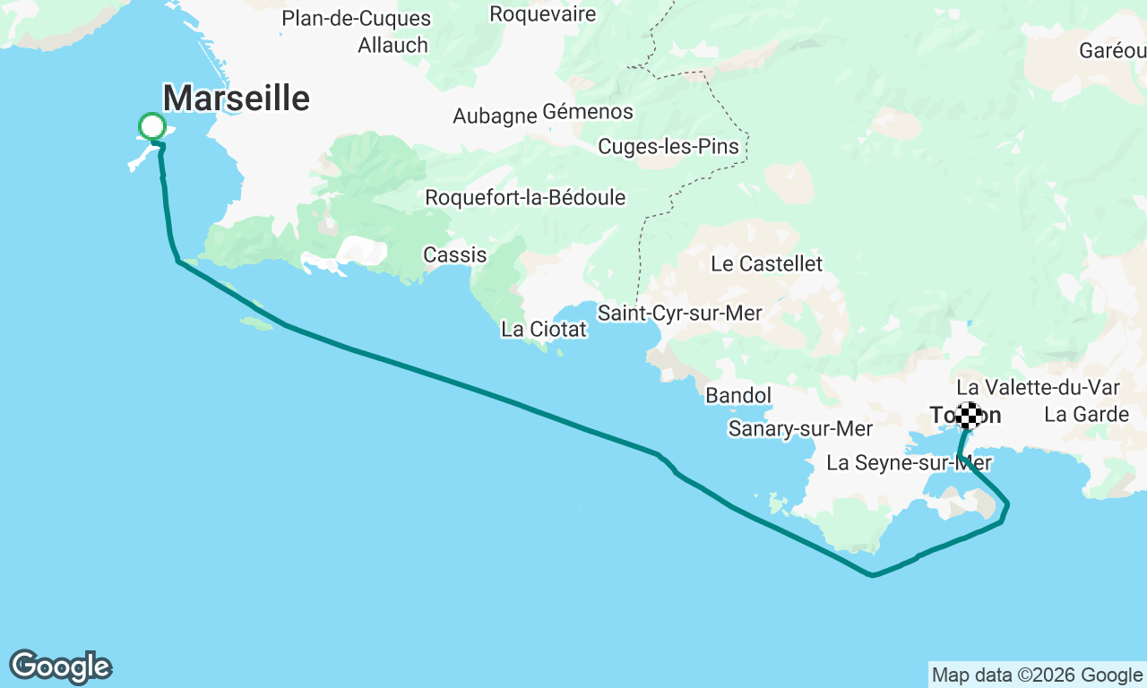 Marseille to Toulon