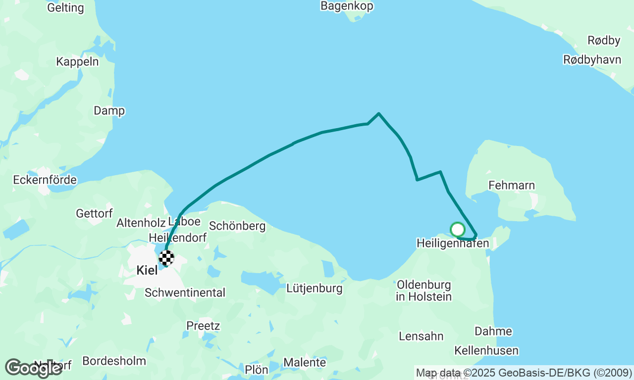 The way to Bornholm. Passage 6. Heiligenhafen - Kiel