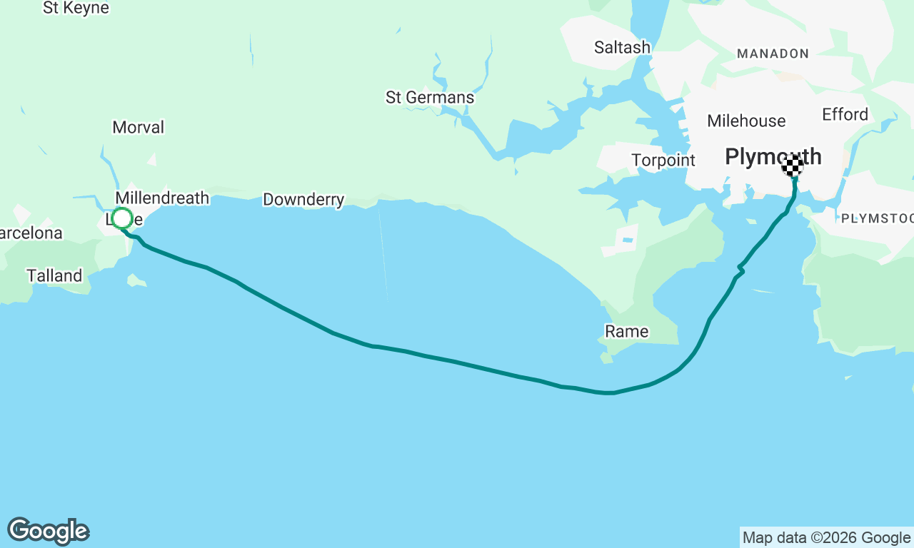 Looe to Sutton Harbour, Plymouth