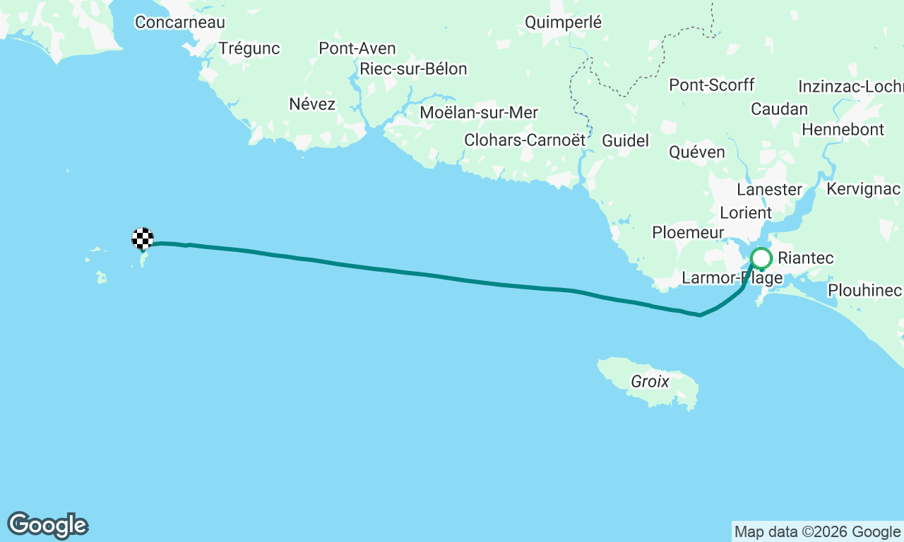 Port Louis to Penfret, Glenan Isles