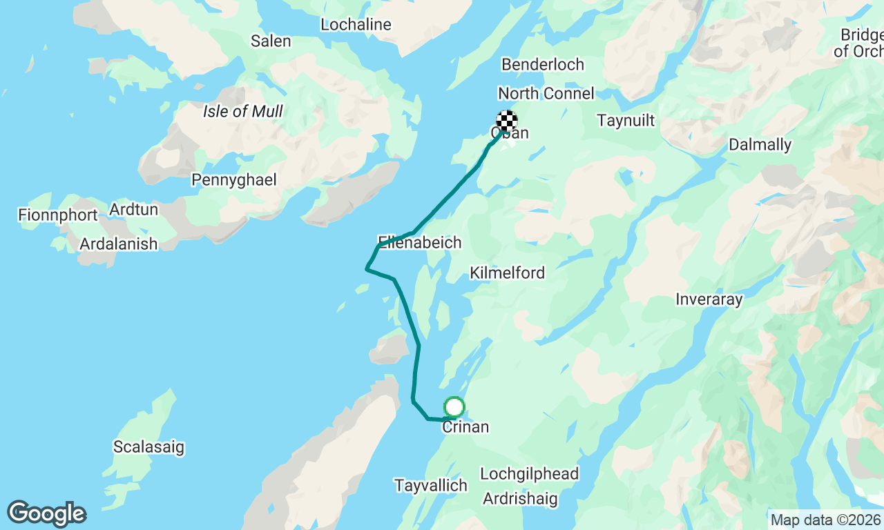 Crinan to Oban