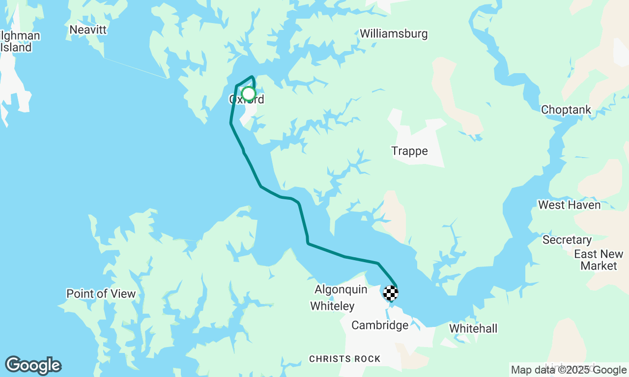 Oxford Yacht to Cambridge Yacht Club