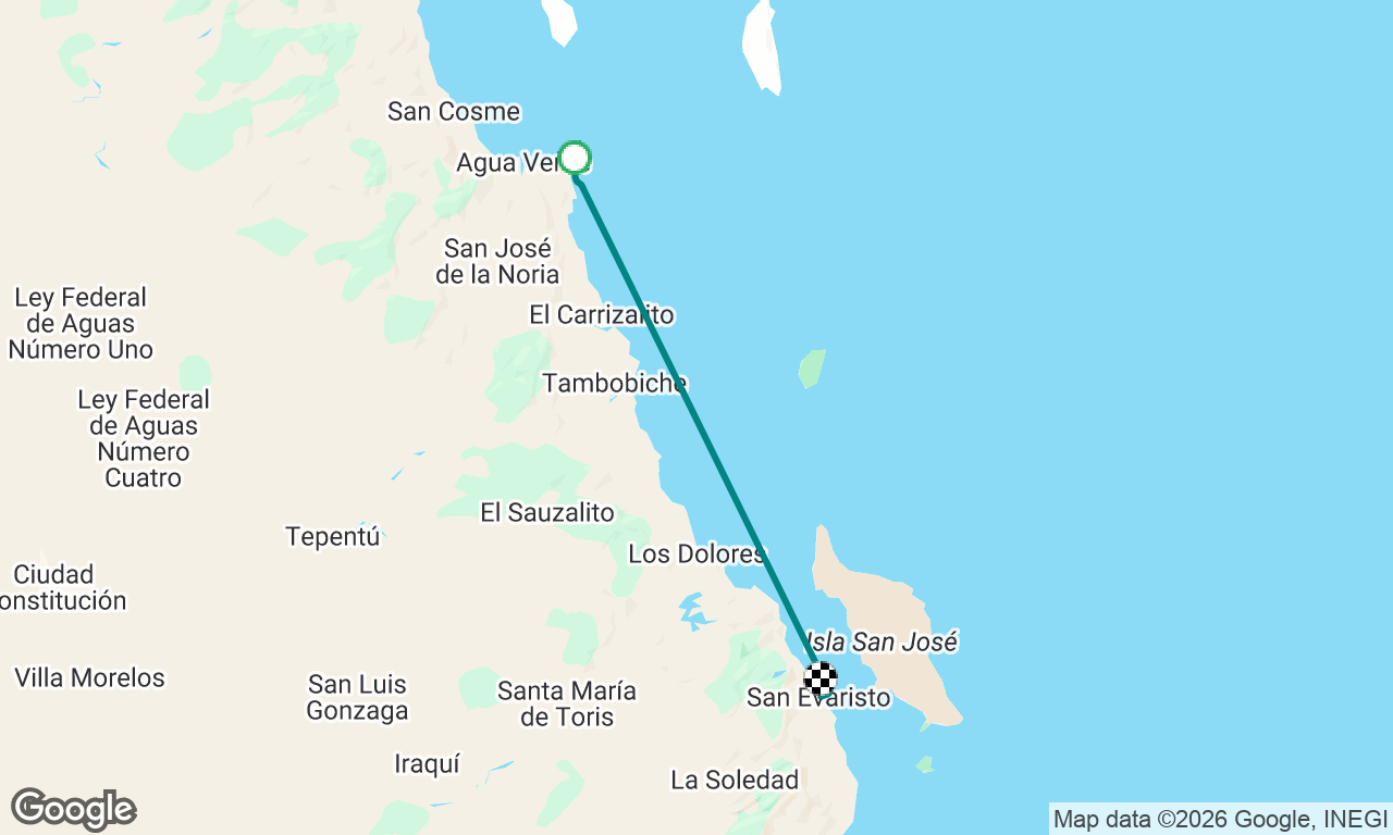 Bahia Berrendo to San Evaristo