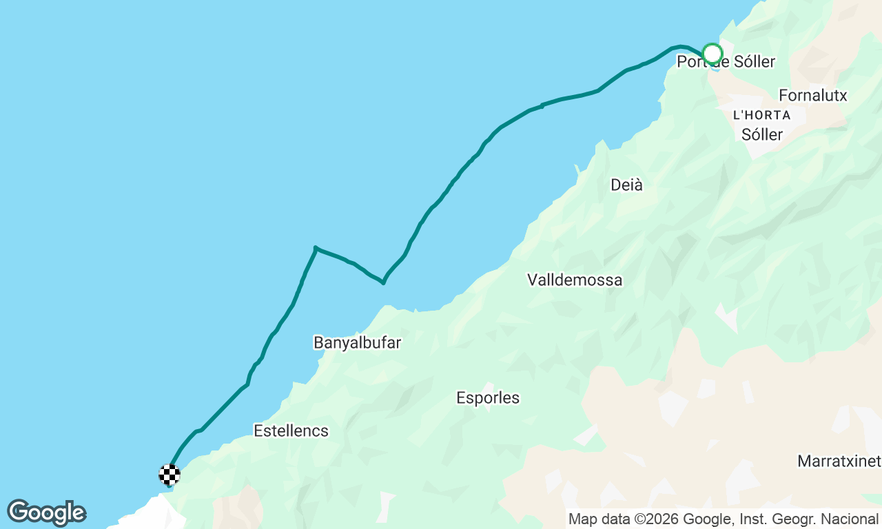 Soller to Cala Ses Ortigues