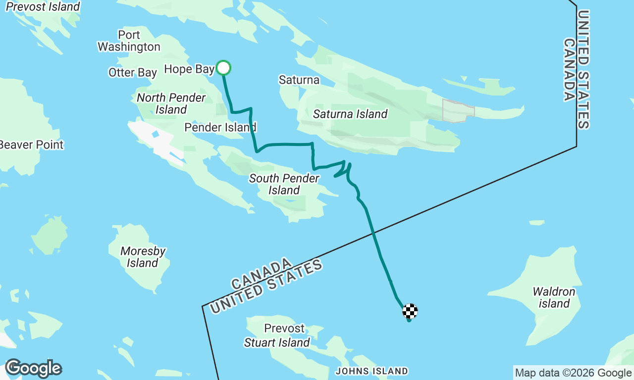 Sail from montague harbor towards FH - until we lost wind!!