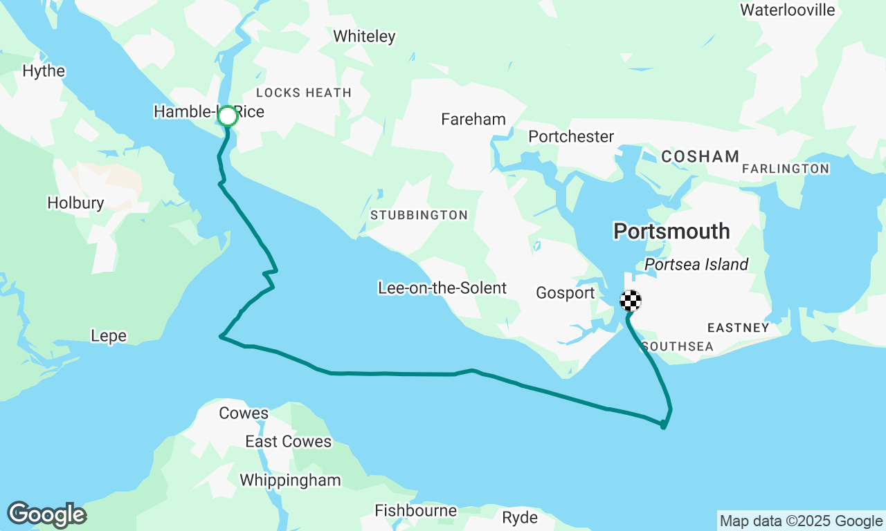 Hamble to Portsmouth 