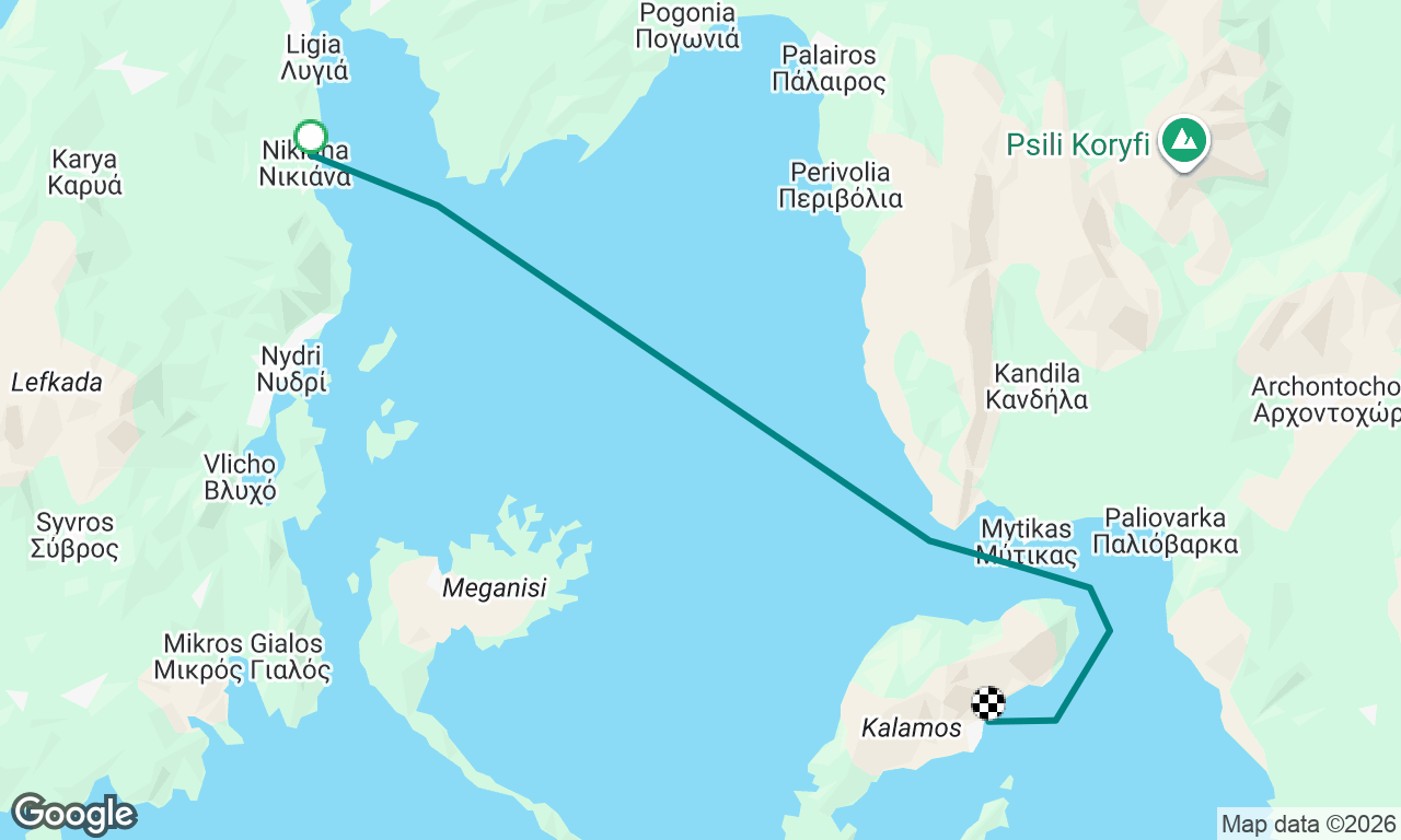 Nikiana to Kalamos IonianMode