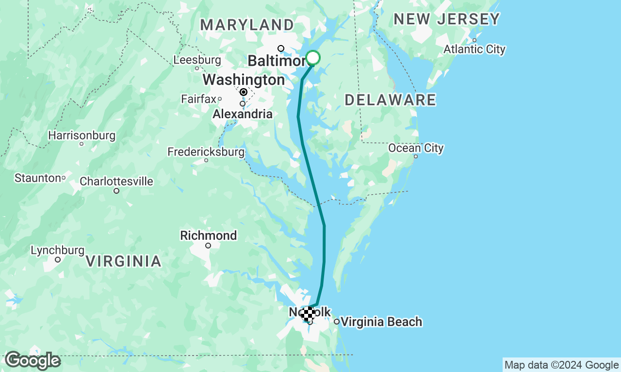Delivery Rockhall, MD to Norfolk, VA