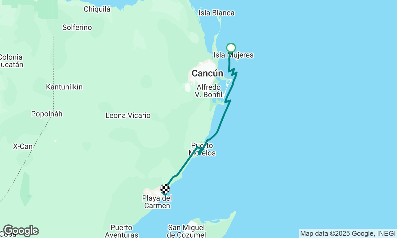 Isla Mujeres to El CID Marina, Mexico