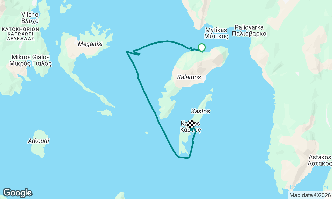 Kalamos to Kastos the long way round 