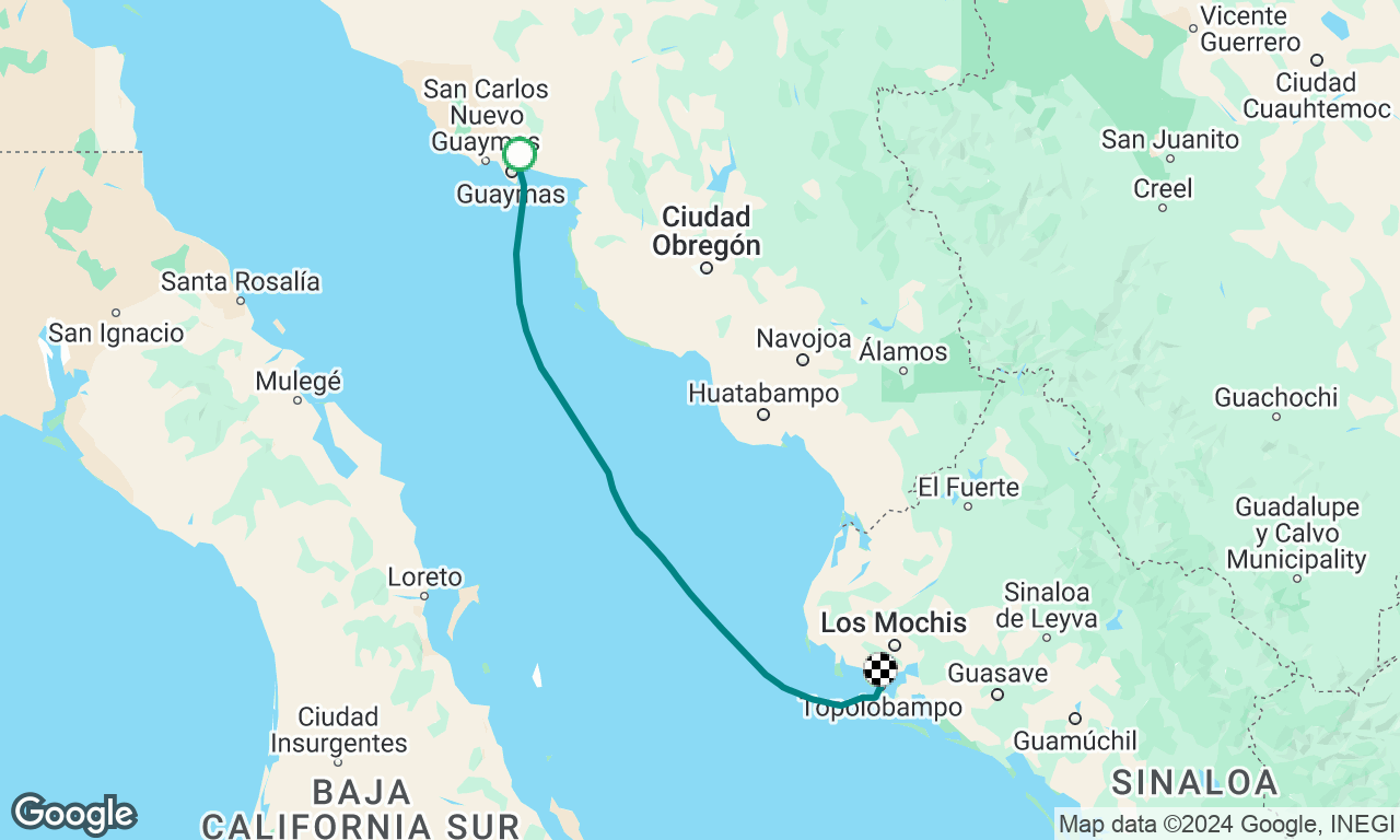 guaymas  to topolobambo 