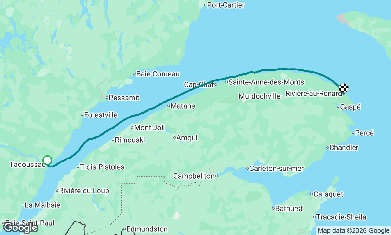 Tadoussac vers les Iles de la madeleine 