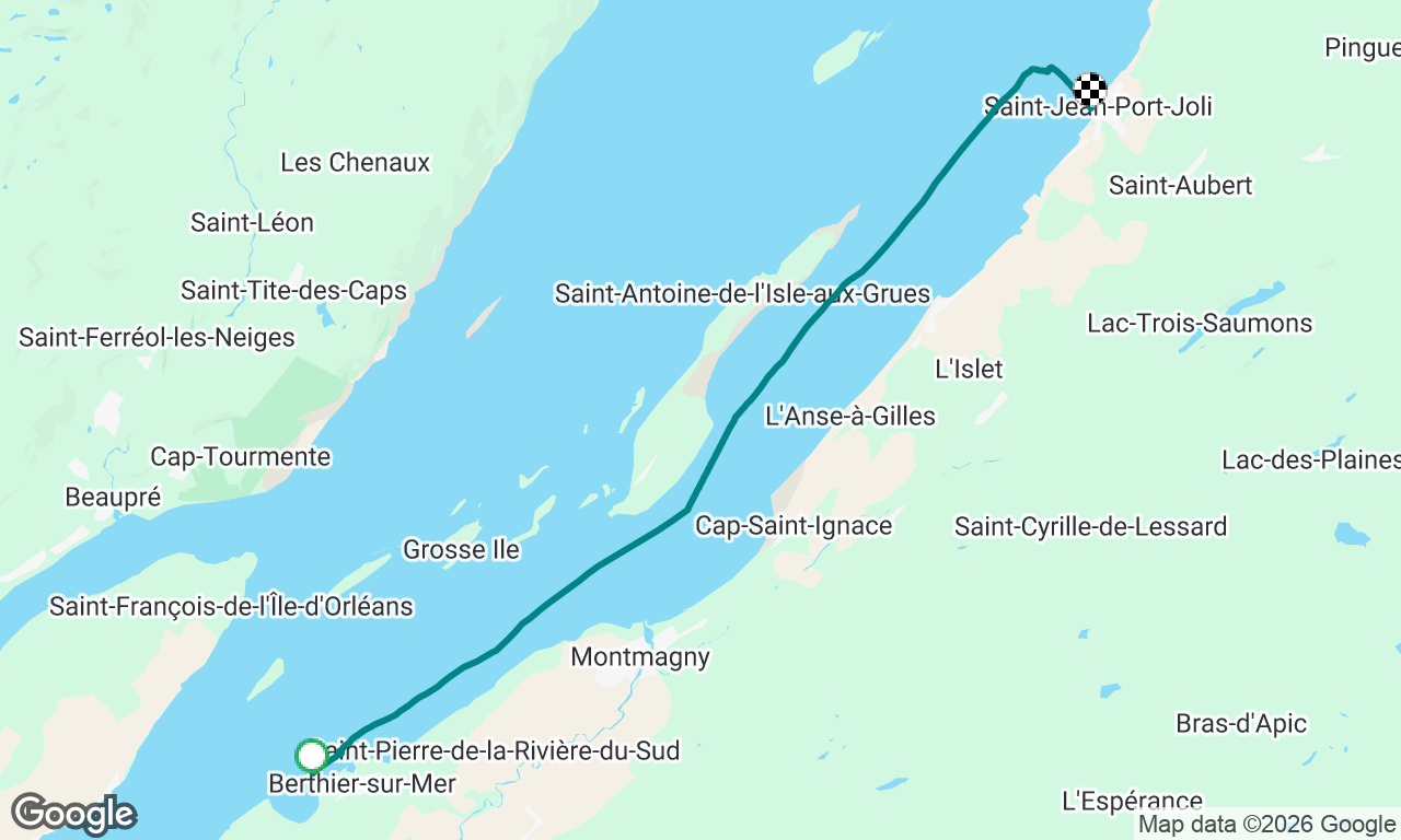 Berthier-sur-Mer to Saint-Jean-Port-Joli