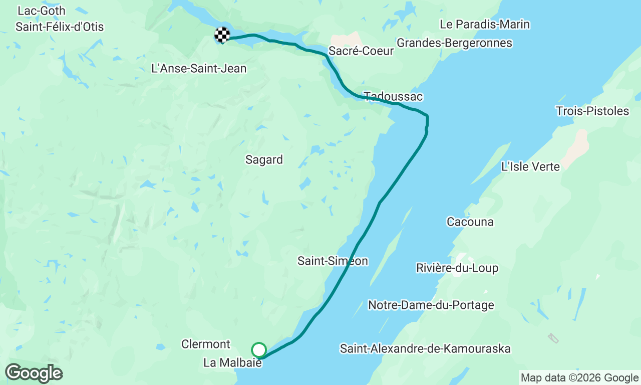 Cap à l’aigle à l’anse st-jean.