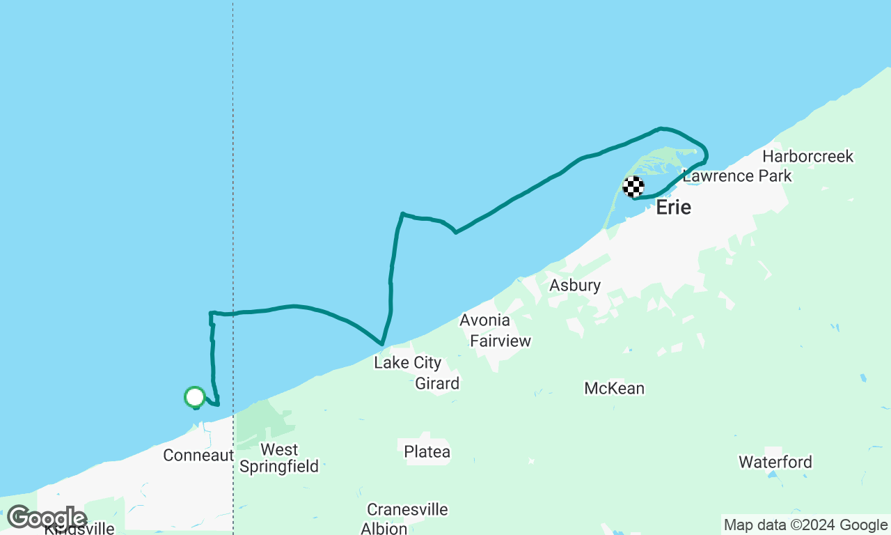 Conneaut to Presque Isle 21 September 2024