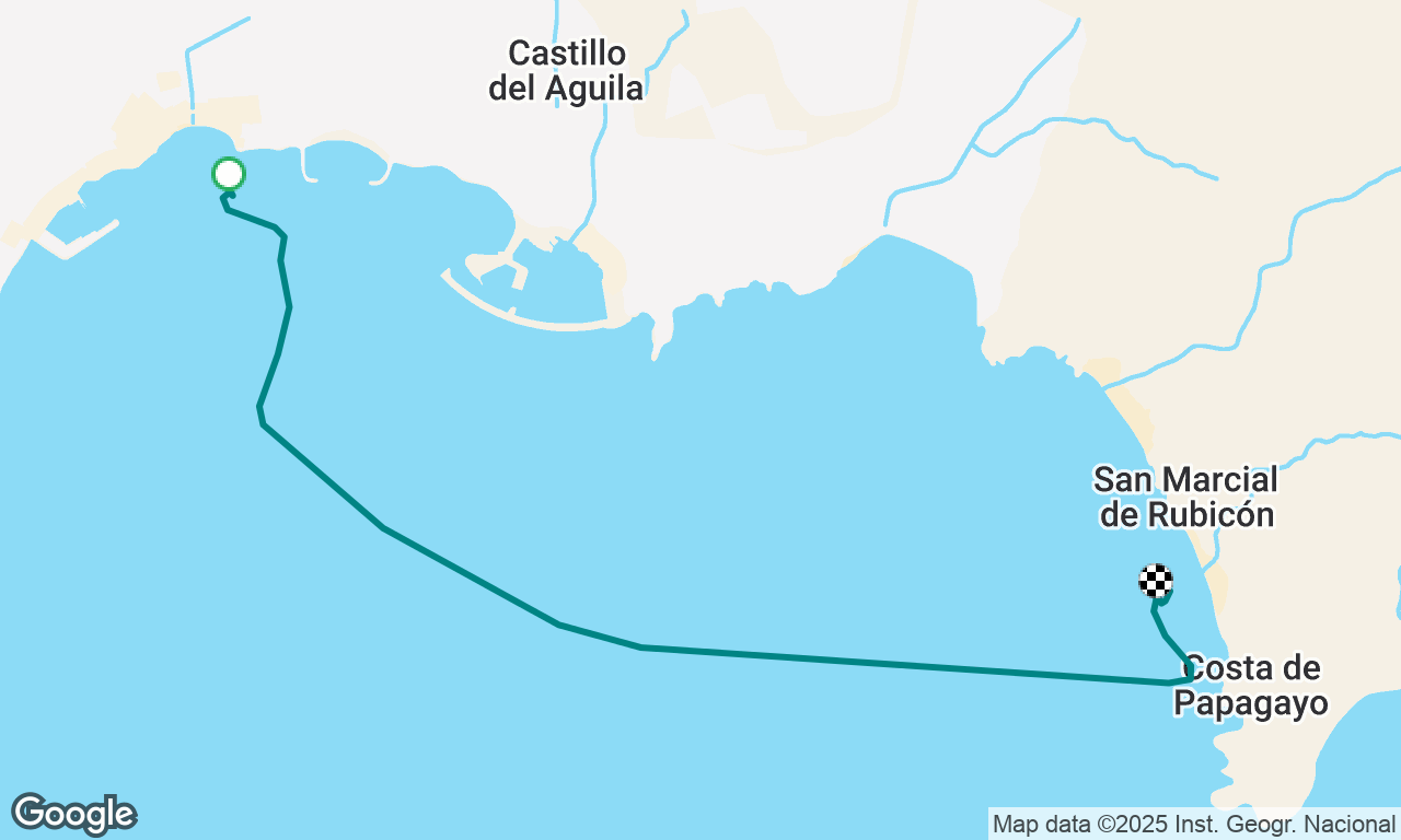 Playa Blanca to Playa del Pozo