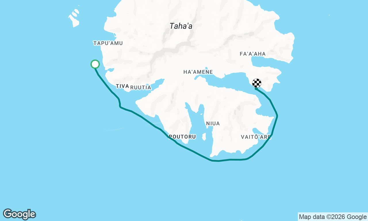 Baie Tapuamu to Hibiscus Tahaa