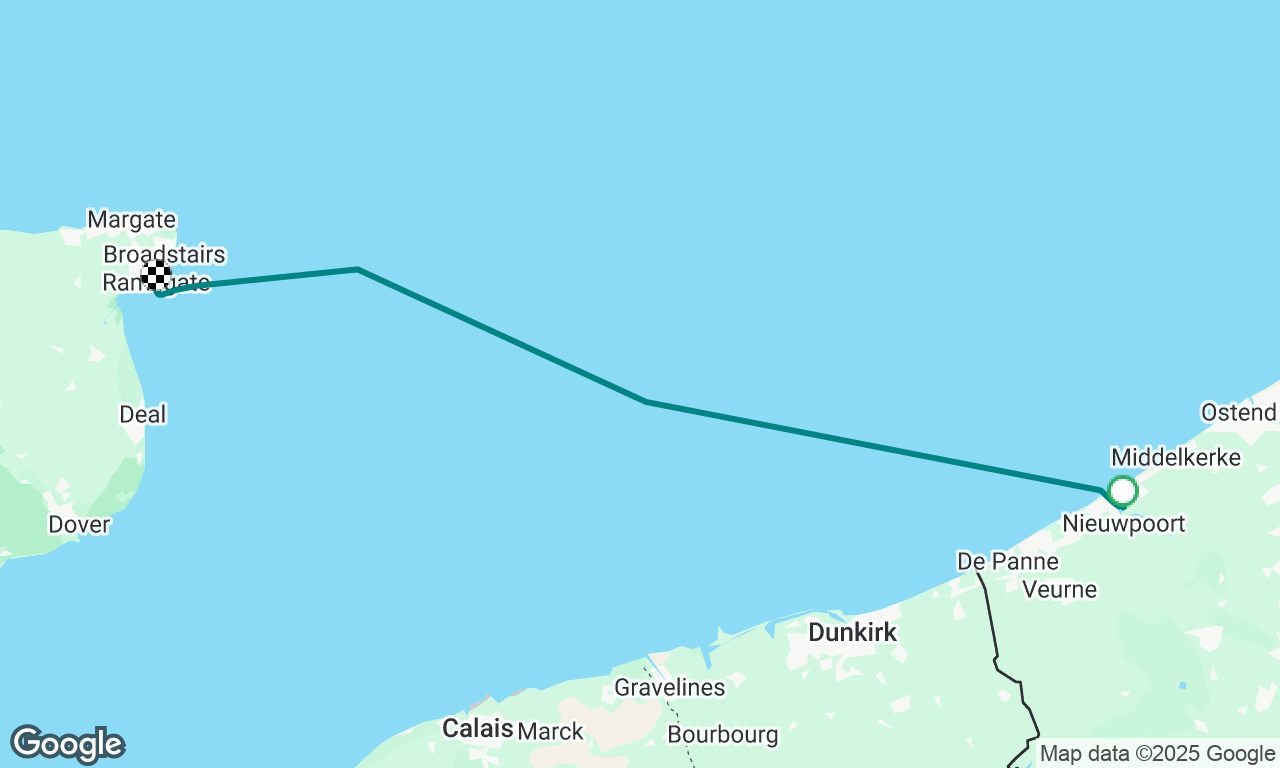 A lumpy passage back across the Channel