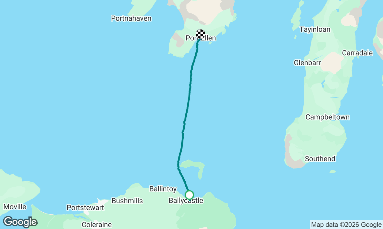 Ballycastle to Port Ellen on Islay