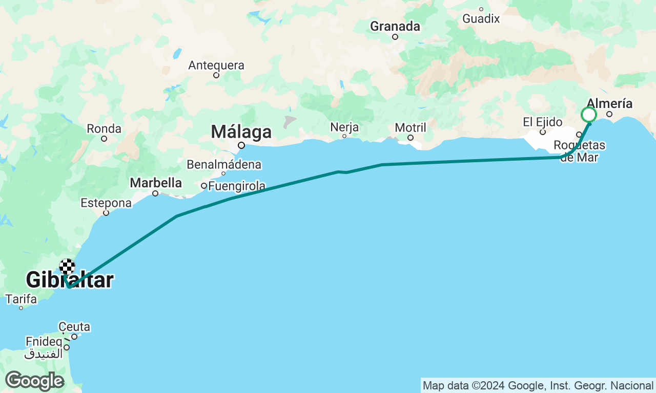 Aguadulce to Gibraltar