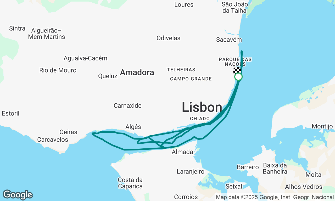 Charter Lisboa Oriente - Paco dArcos - Lisboa Oriente 