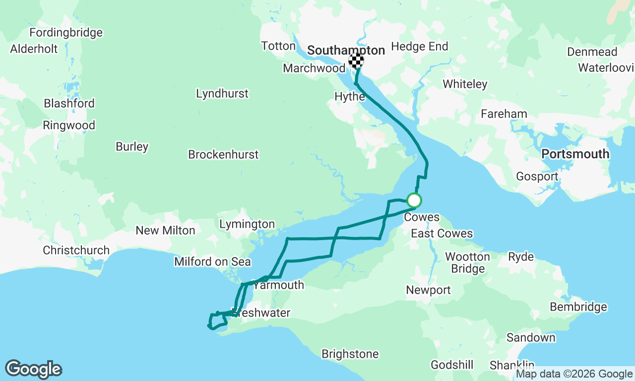 Cowes to Southampton 