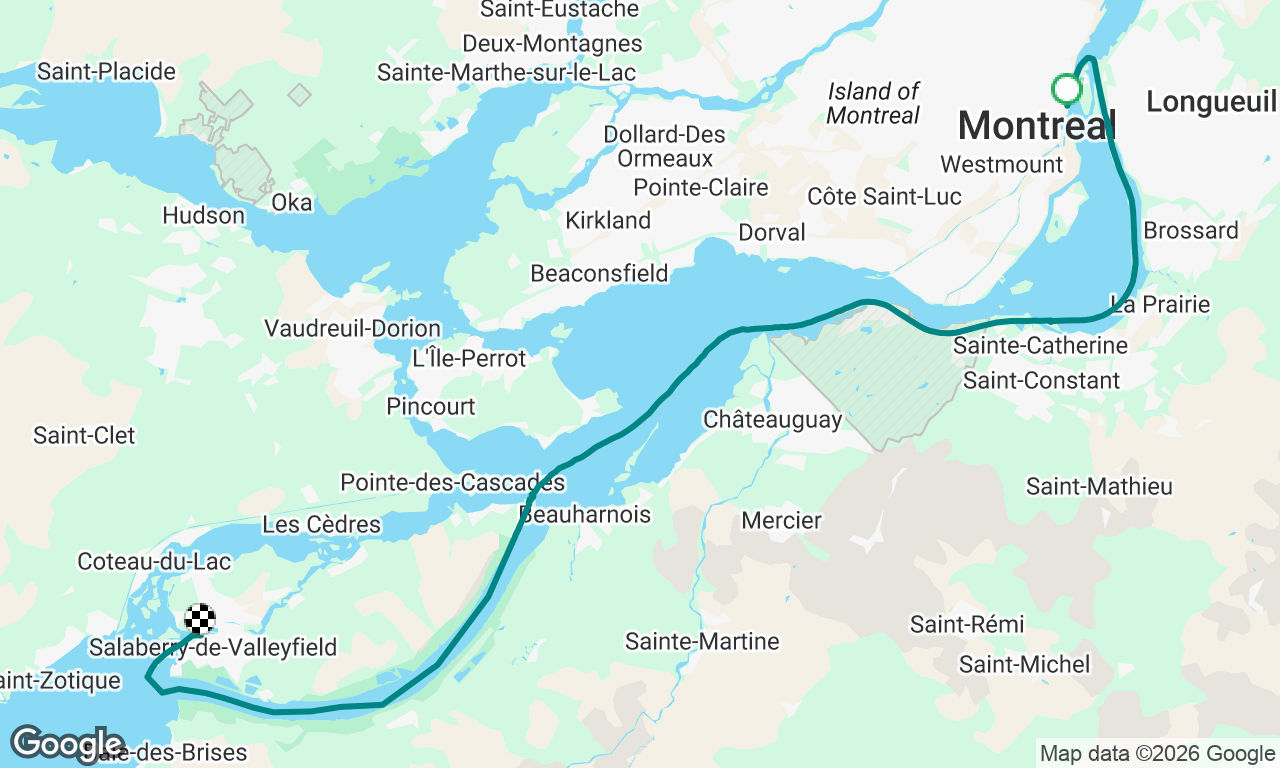 Convoyage Vieux Port Yachting direction Valleyfield