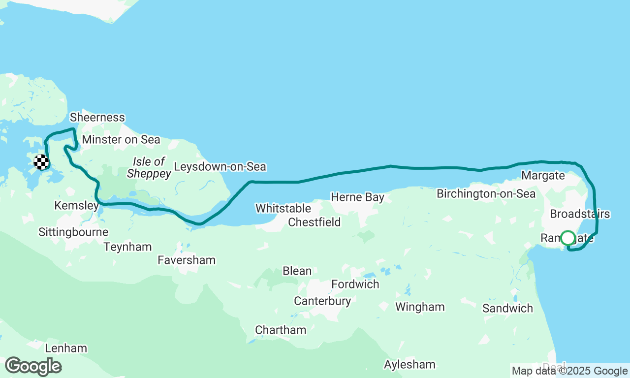 Ramsgate Royal Marina to Lower Halstow 