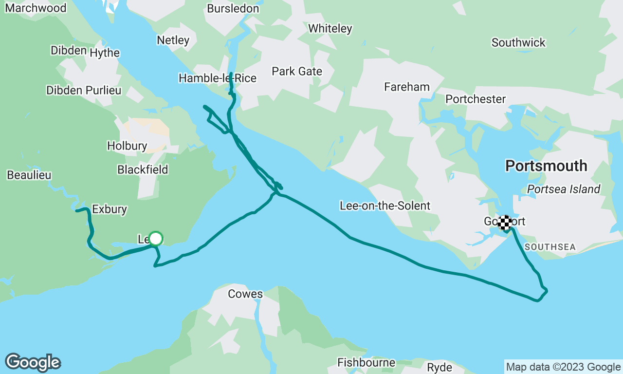 Beaulieu to Gosport incl night sail 