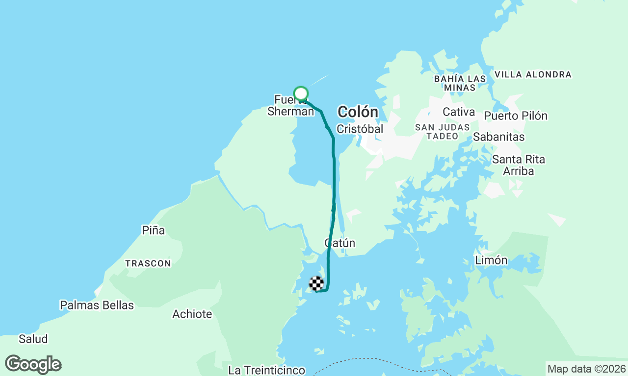 Panama Canal crossing (Day 1)