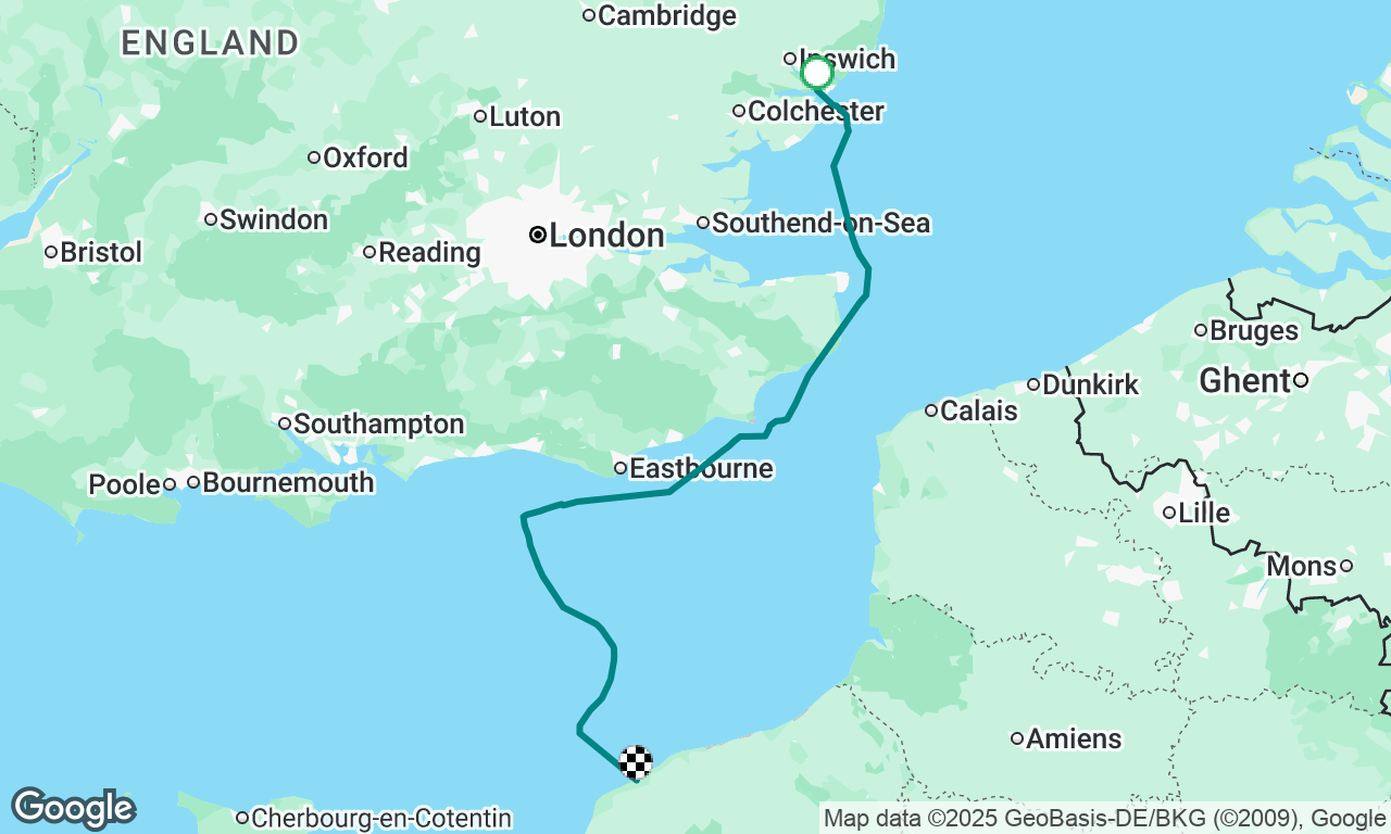 Ipswich to Fécamp