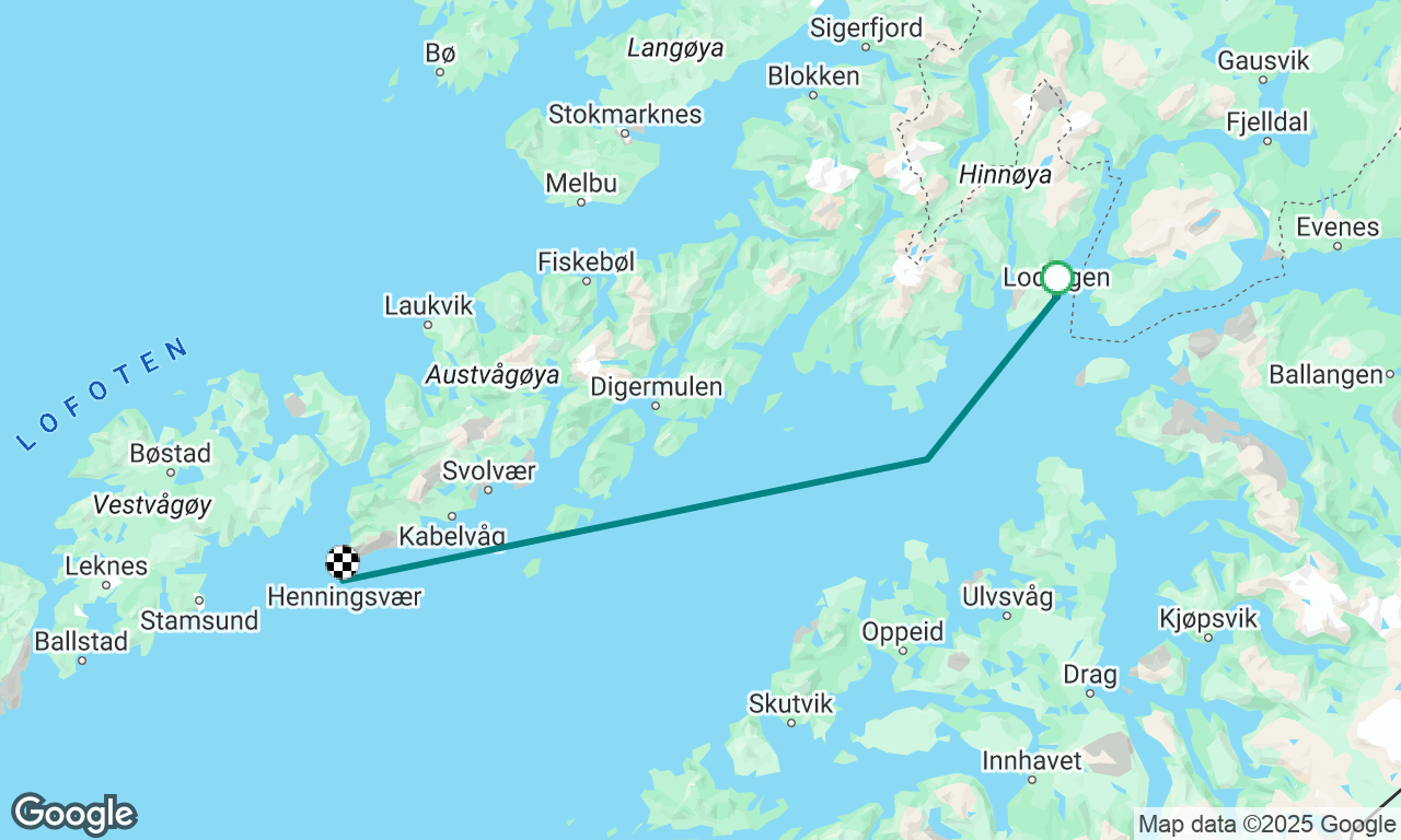 Lœdingen nach Henningsvaer