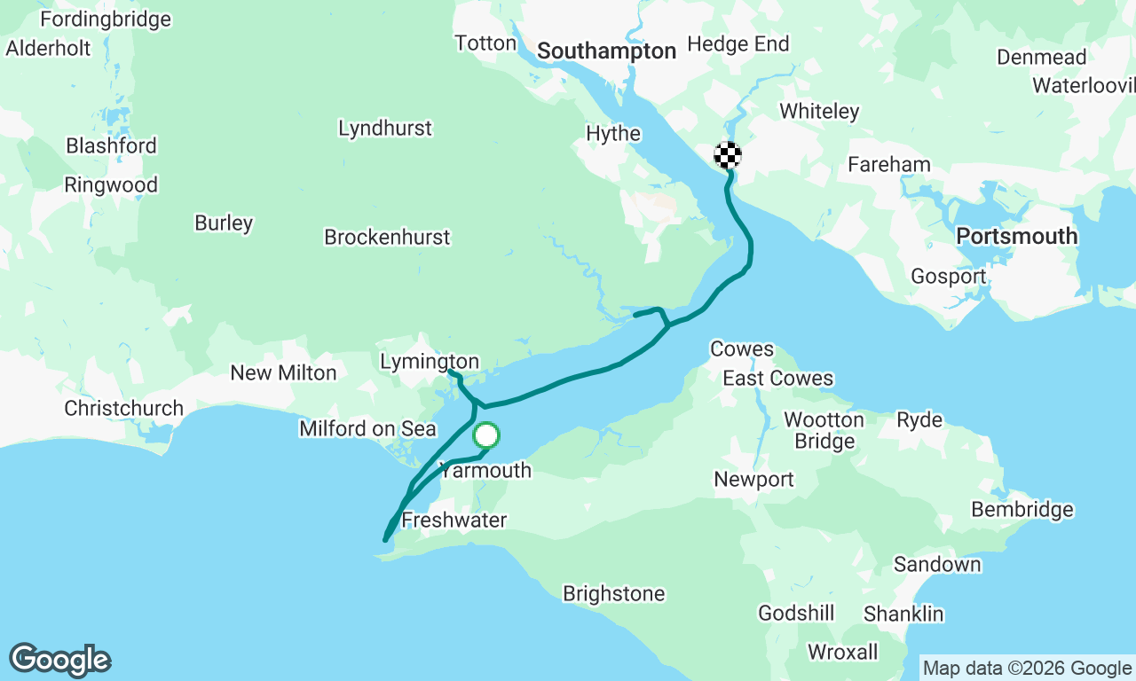 D2 DS pm Hamble via night pilotage 