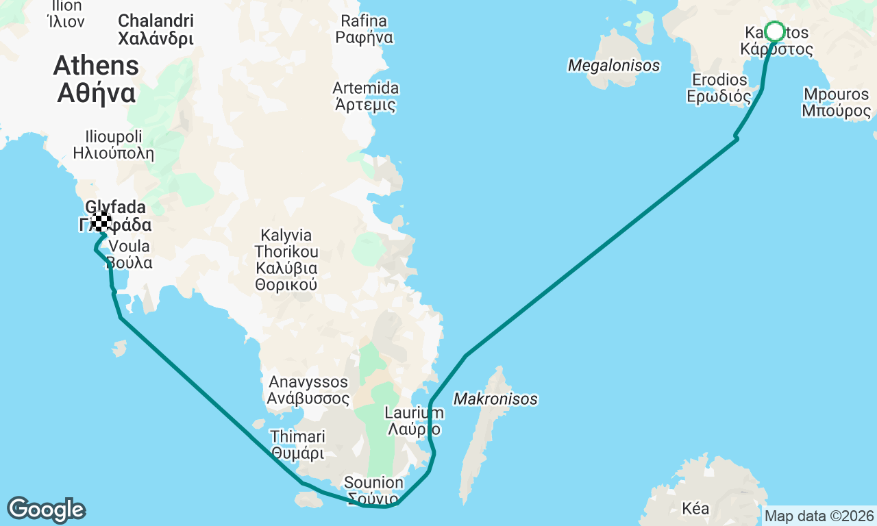 Voyage map