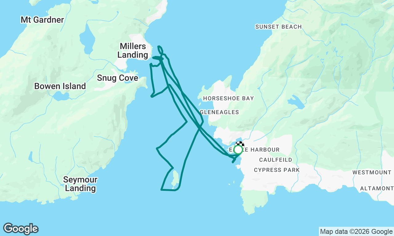 Bowen Island Race 1 - on Nunnehi