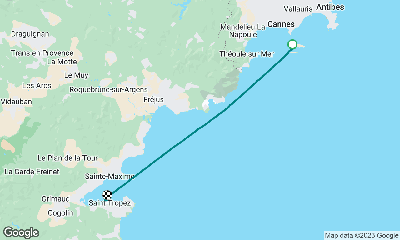 Cannes to Saint-Tropez