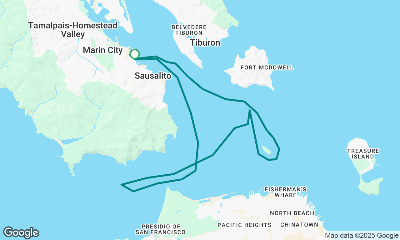 Sat Sausalito - Golden Gate - Alcatraz Sail