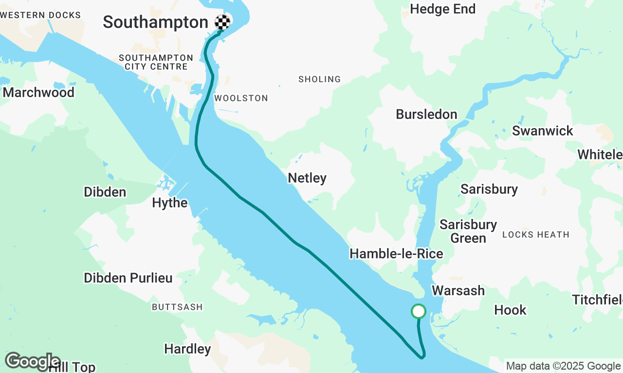 Hamble Point to shamrock 