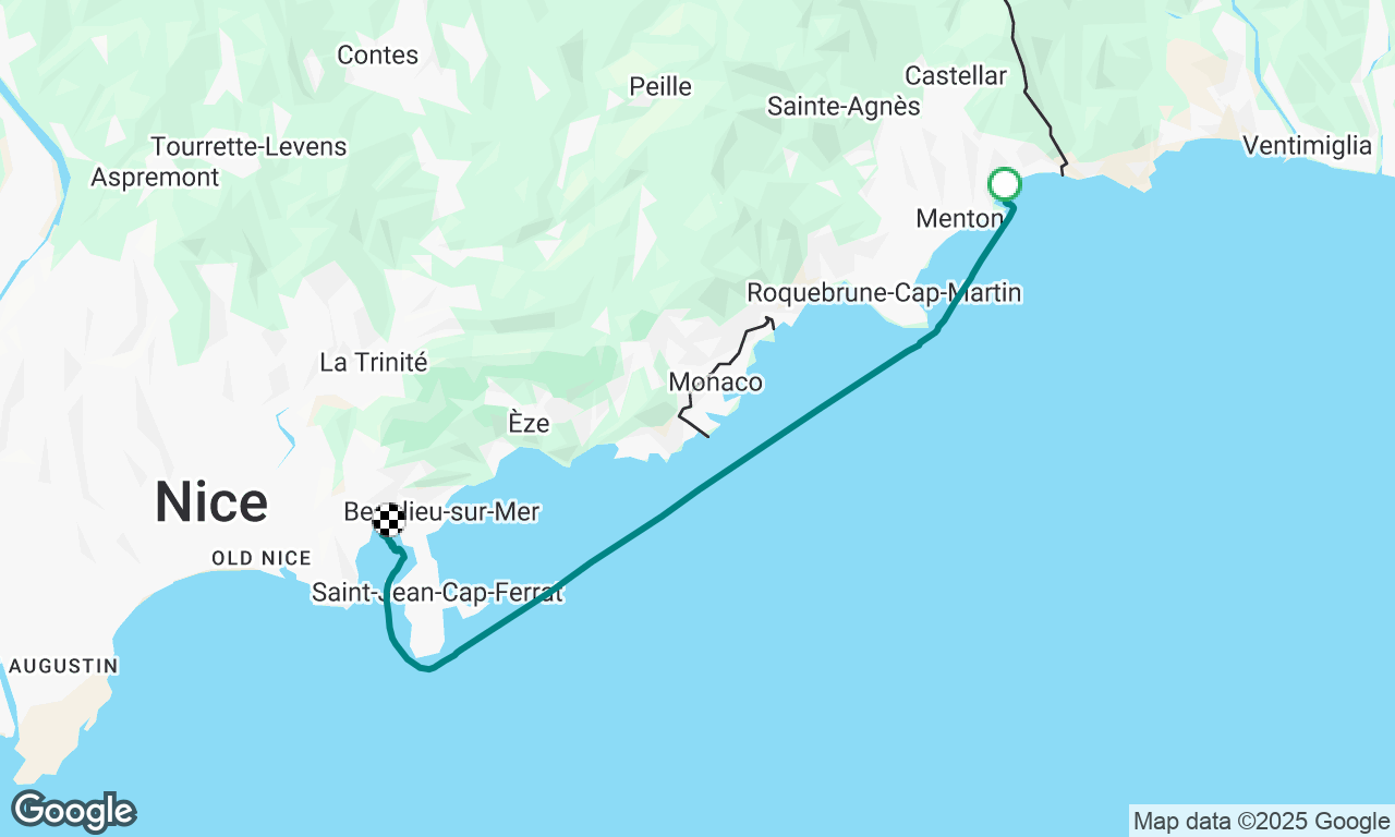 Menton to Villefranche sur Mer