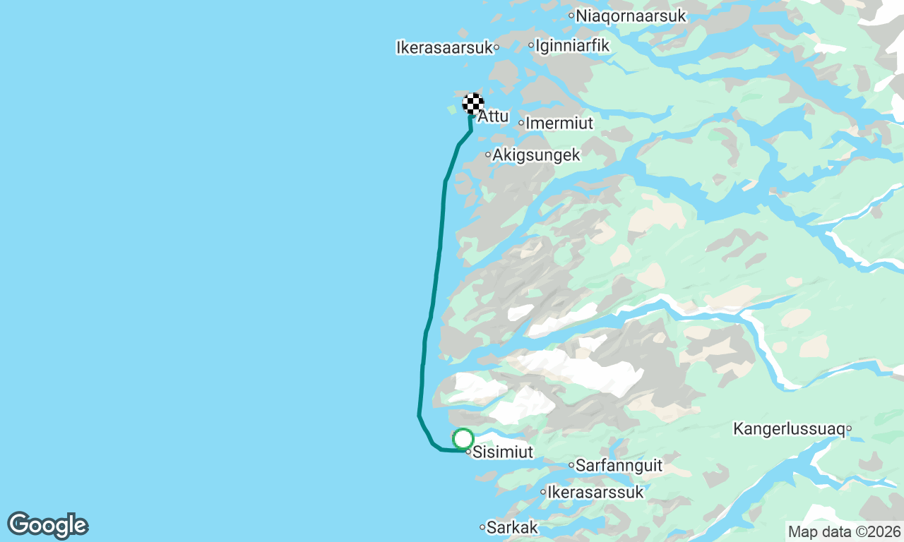 Sisimiut to Attu