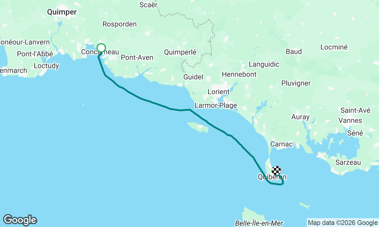 PL Concarneau to Quiberon